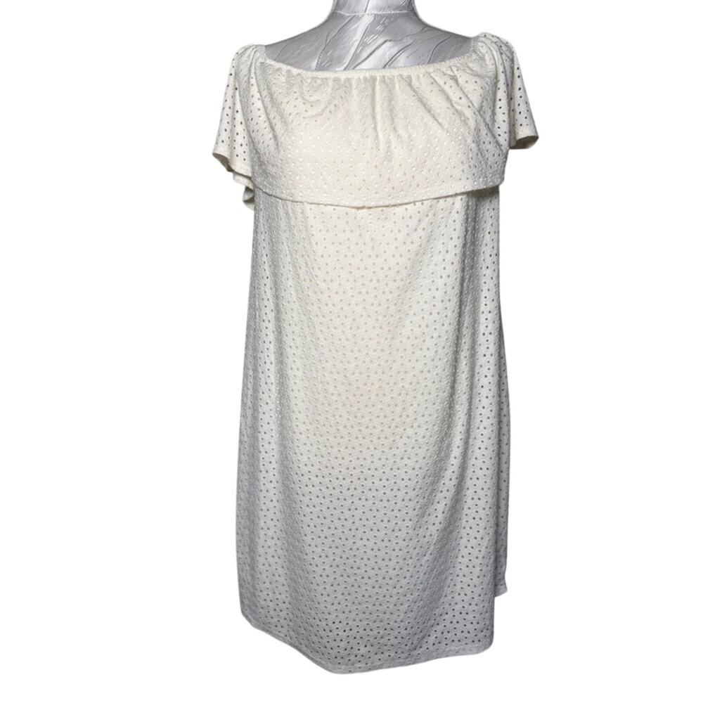 Maurice’s off the shoulder white dress